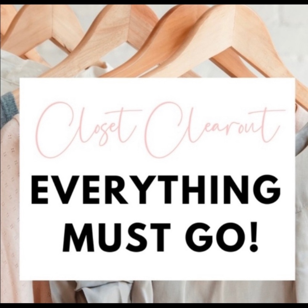 Everything must go!